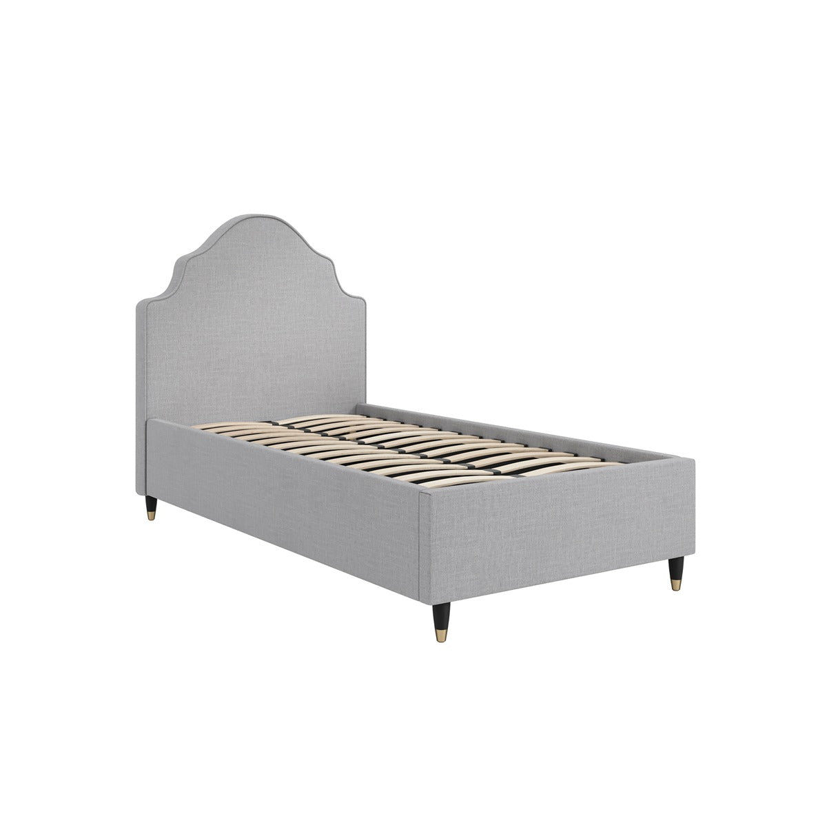 Luis Single Bed - Light Grey