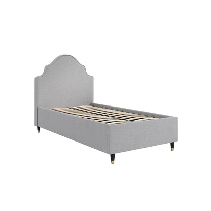Luis Single Bed - Light Grey