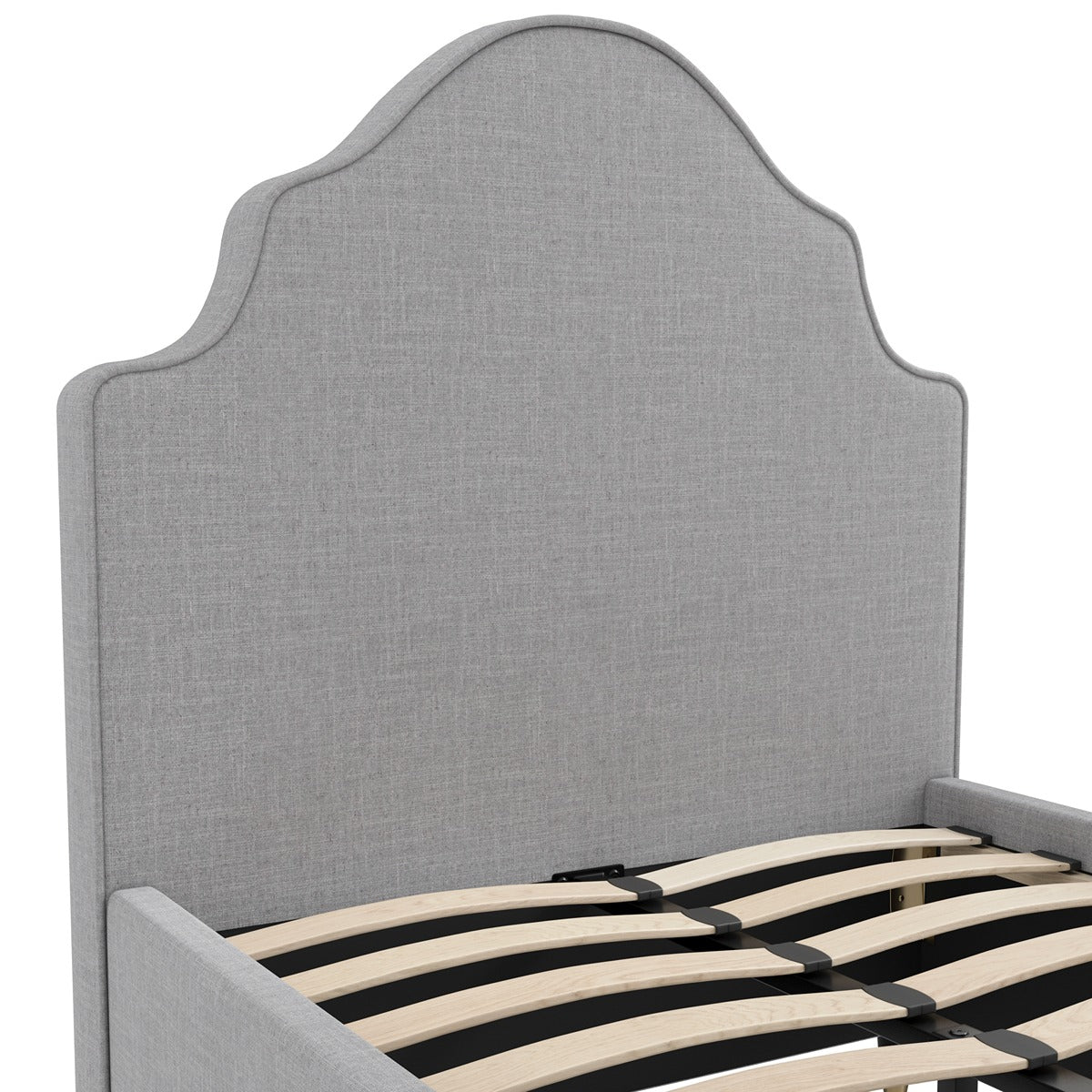 Luis Single Bed - Light Grey