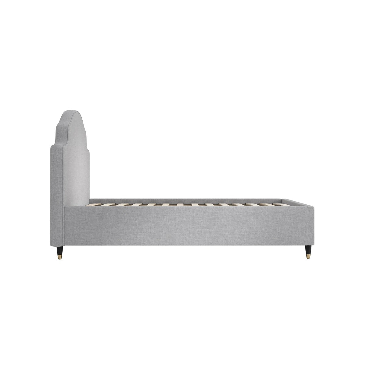 Luis Single Bed - Light Grey