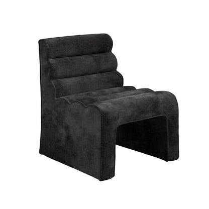 Naomi Accent Chair - Black Velvet Chenille