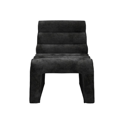 Naomi Accent Chair - Black Velvet Chenille