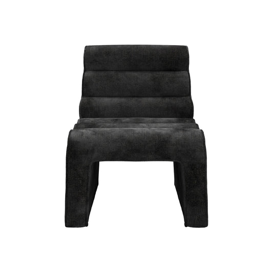 Naomi Accent Chair - Black Velvet Chenille
