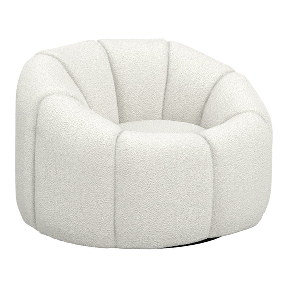 Sia Swivel Accent Chair - Ivory