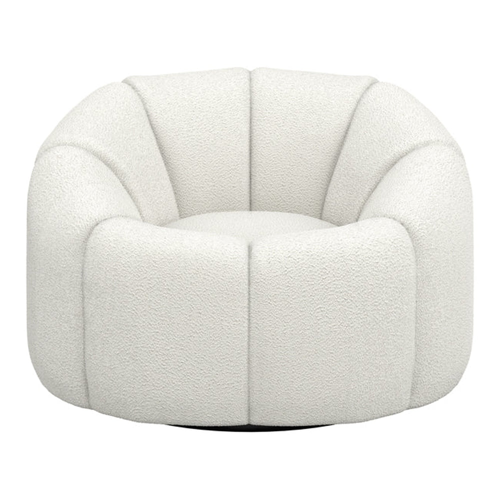 Sia Swivel Accent Chair - Ivory
