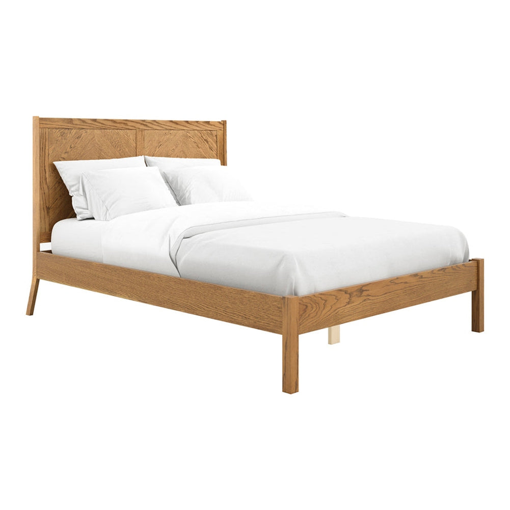 Lula Double Bed - Smoked Wood