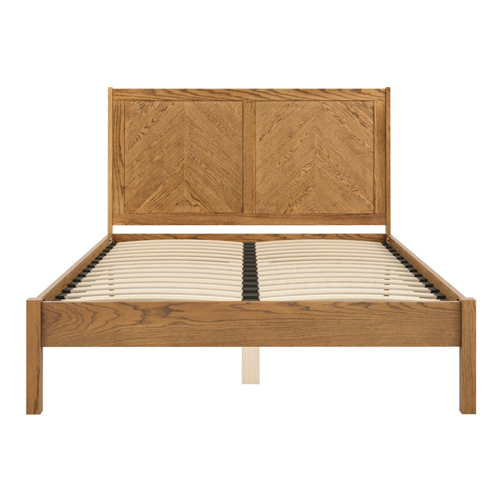 Lula Double Bed - Smoked Wood