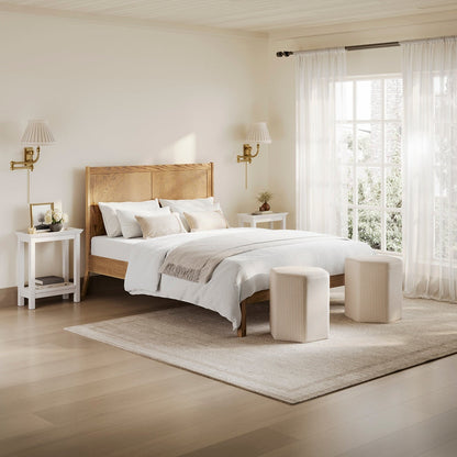 Lula Double Bed - Smoked Wood