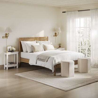 Lula King Size Bed - Smoked Wood