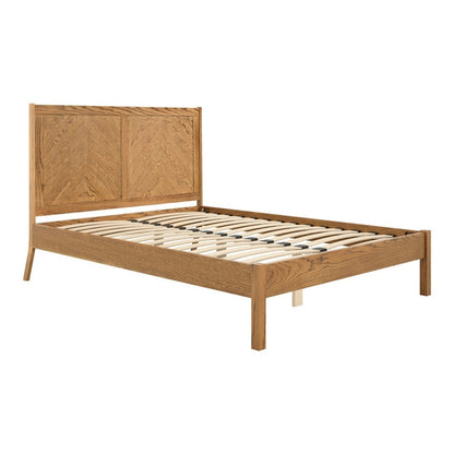Lula King Size Bed - Smoked Wood