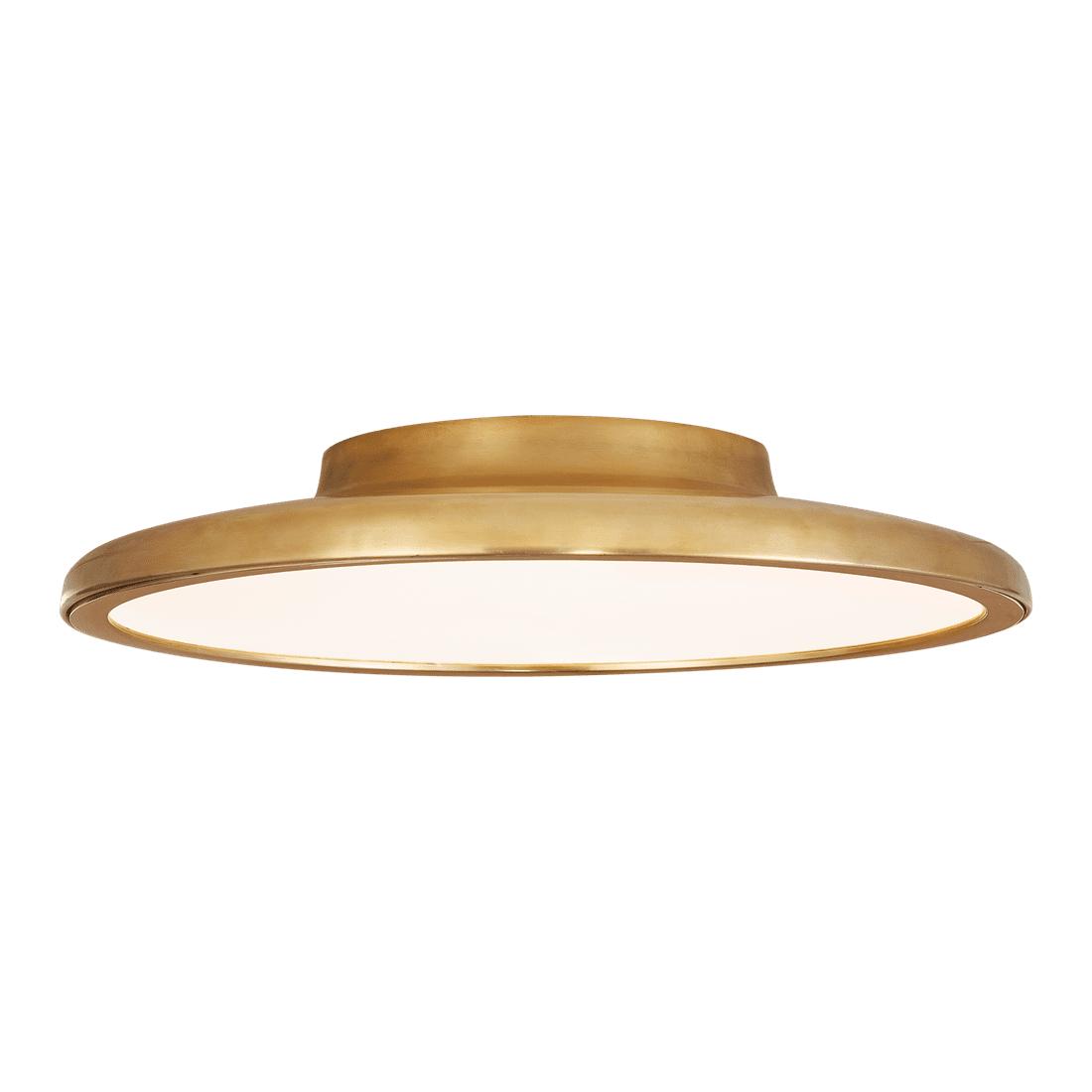 Dot 13" Flush Mount - Natural Brass