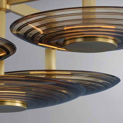 Griston 5 Light Semi Flush - Aged Brass