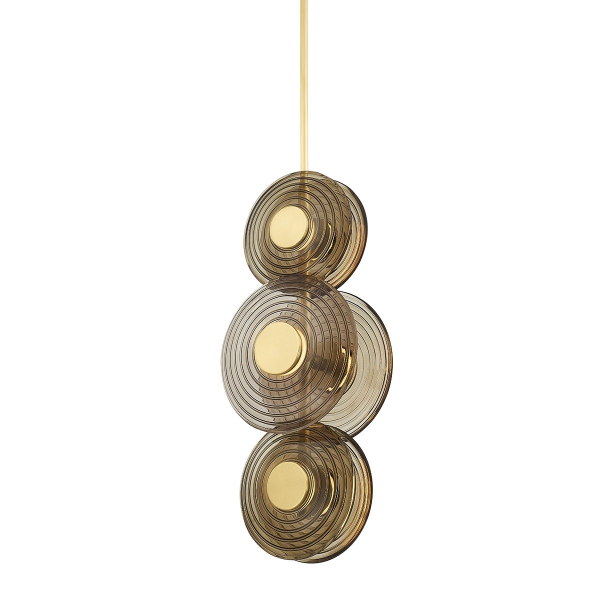 Griston 6 Light Pendant Light - Aged Brass