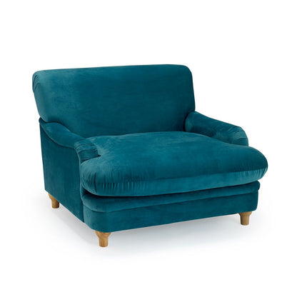 Pippa Chair - Peacock Blue Velvet