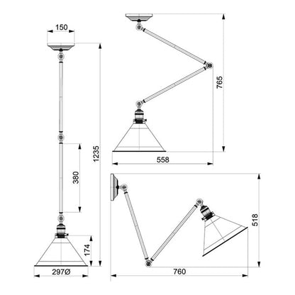 Provence 1 Light Wall Light - Polished Nickel