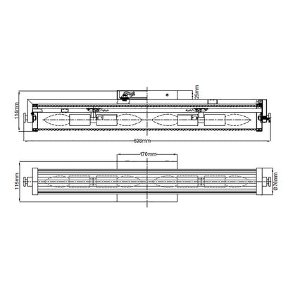 Azores 4 Light Wall Light