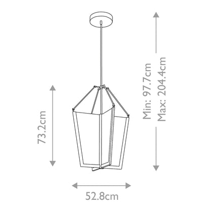 Calters Large LED Foyer Pendant Light
