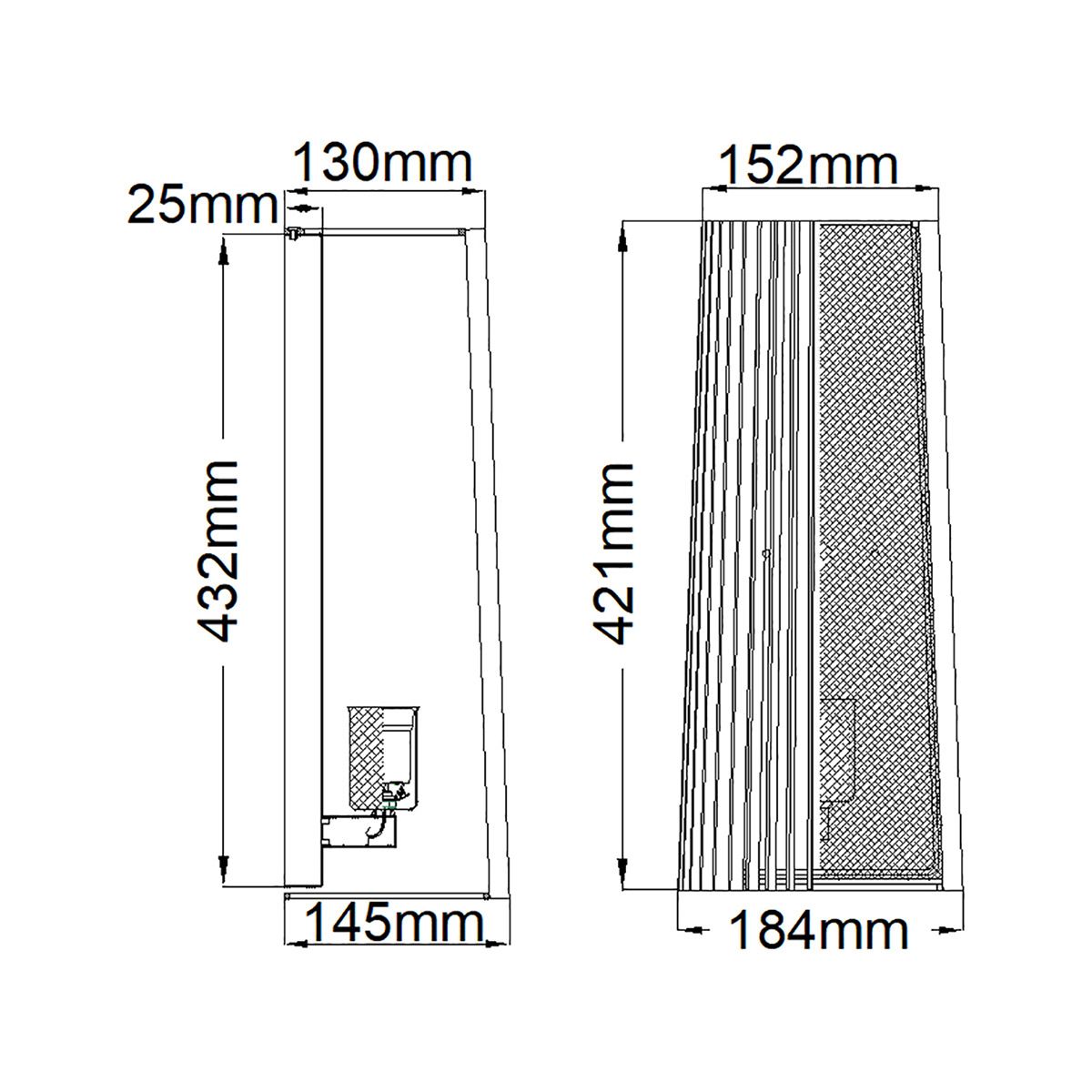 Linara 1 Light Wall Light