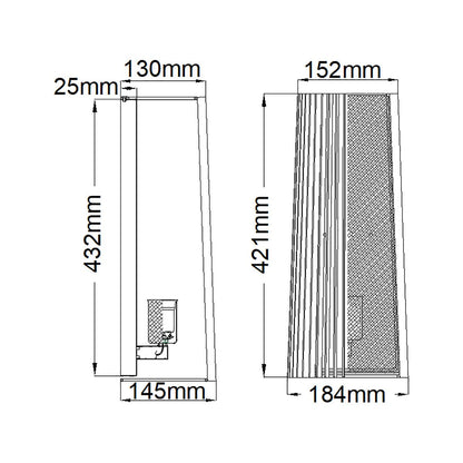 Linara 1 Light Wall Light