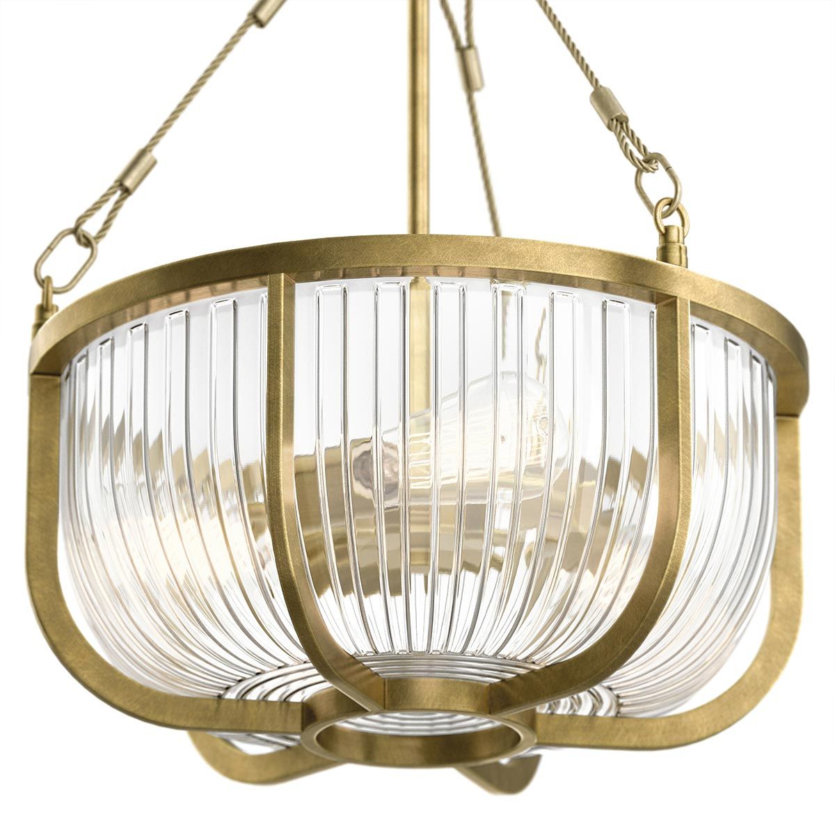 Roux 3 Light Semi-Flush Pendant Light