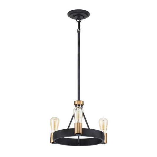 Silas 3 Light Semi-Flush Pendant Light