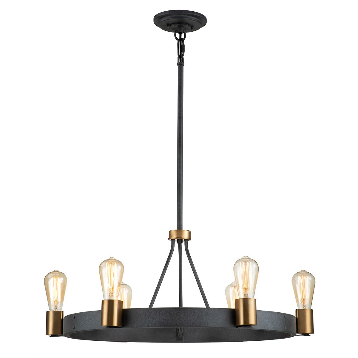 Silas 6 Light Semi-Flush Pendant Light