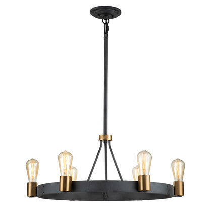 Silas 6 Light Semi-Flush Pendant Light
