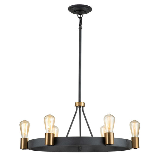 Silas 6 Light Semi-Flush Pendant Light