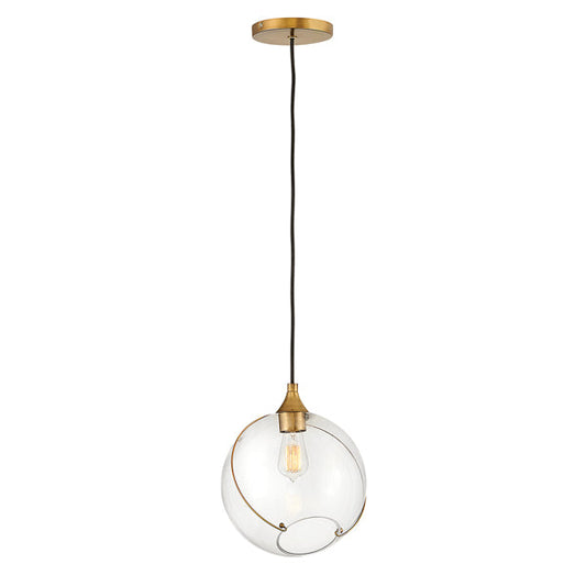 Skye Heritage 1 Light Pendant Light - Brass