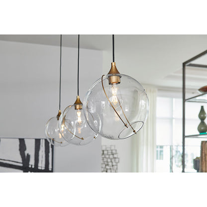 Skye Heritage 1 Light Pendant Light - Brass