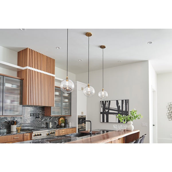 Skye Heritage 1 Light Pendant Light - Brass