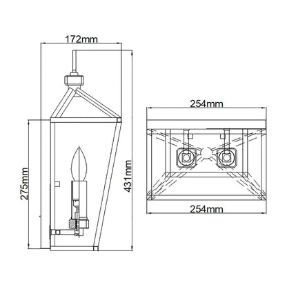 Stinson 2 Light Wall Light