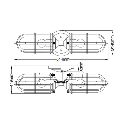 Urban Restoration 2 Light Wall Light