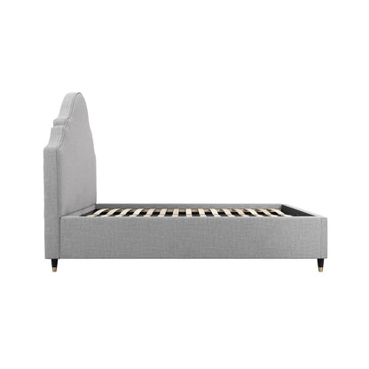 Farley King Size Bed - Light Grey