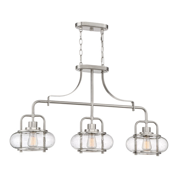 Trilogy 3 Light Pendant Light - Brushed Nickel
