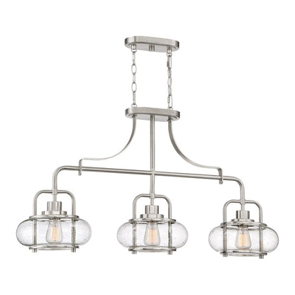 Trilogy 3 Light Pendant Light - Brushed Nickel