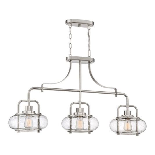 Trilogy 3 Light Pendant Light - Brushed Nickel