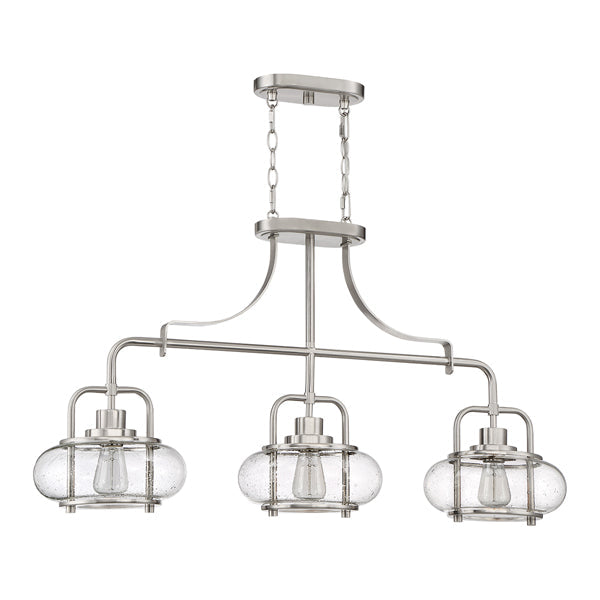 Trilogy 3 Light Pendant Light - Brushed Nickel