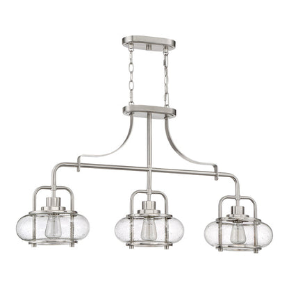 Trilogy 3 Light Pendant Light - Brushed Nickel