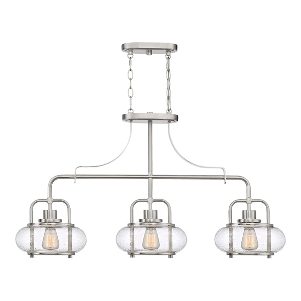 Trilogy 3 Light Pendant Light - Brushed Nickel