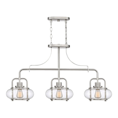 Trilogy 3 Light Pendant Light - Brushed Nickel