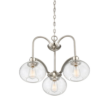 Trilogy 3 Light Chandelier - Brushed Nickel