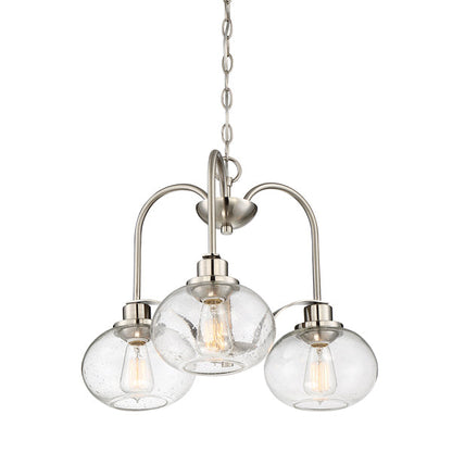 Trilogy 3 Light Chandelier - Brushed Nickel