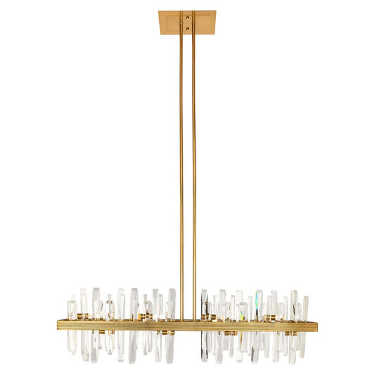 Briget Crystal Hanging Lamp - Bronze