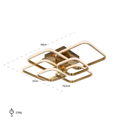 Cailey Ceiling Light - Brushed Gold