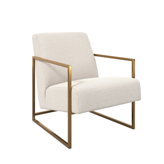 Charlton Accent Chair - Beige & Gold