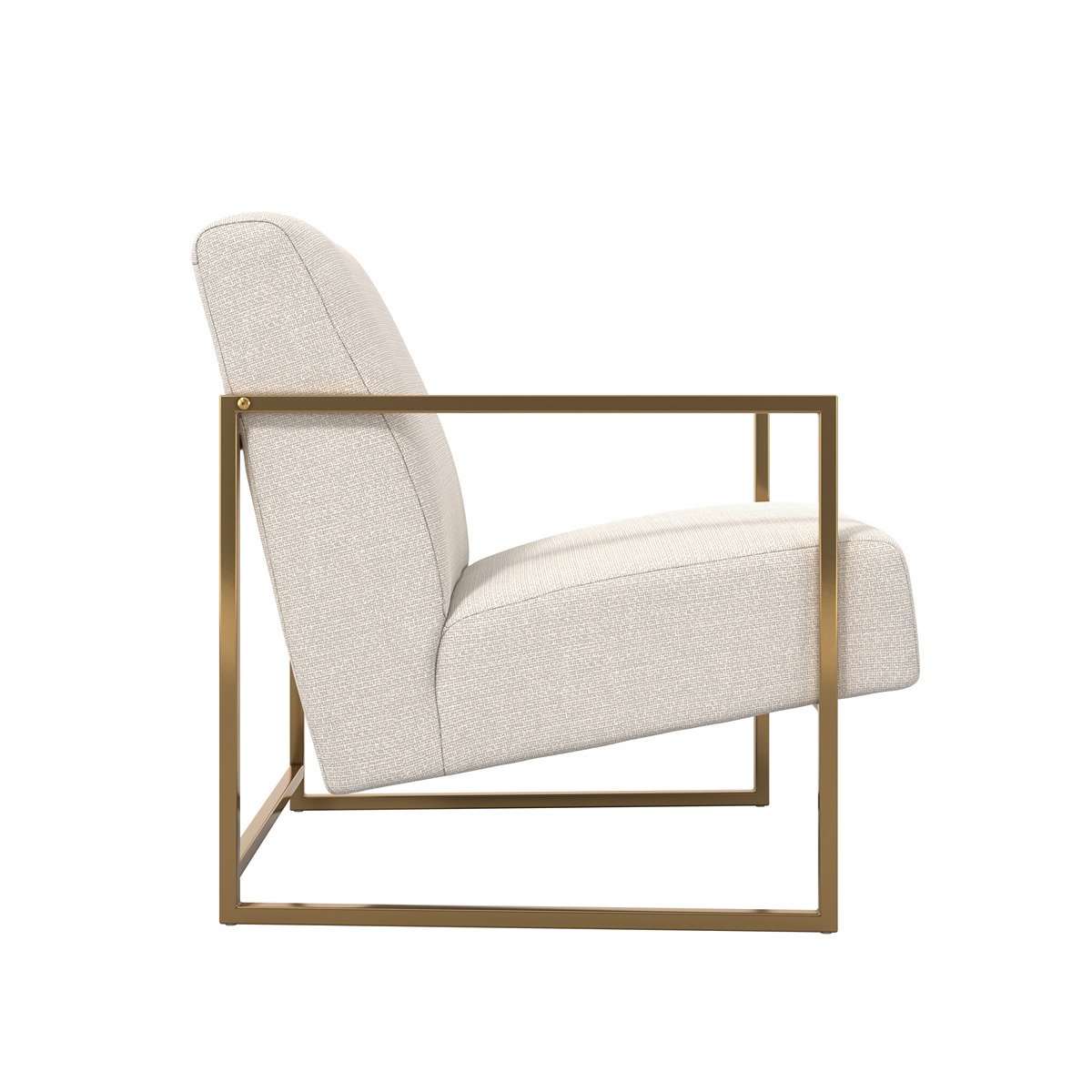 Charlton Accent Chair - Beige & Gold