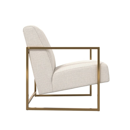 Charlton Accent Chair - Beige & Gold