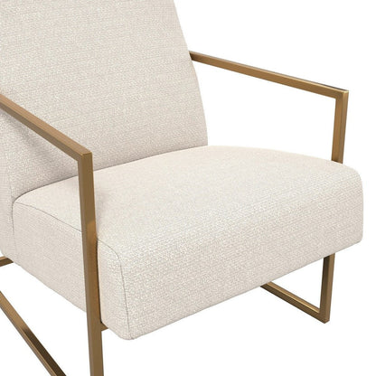 Charlton Accent Chair - Beige & Gold