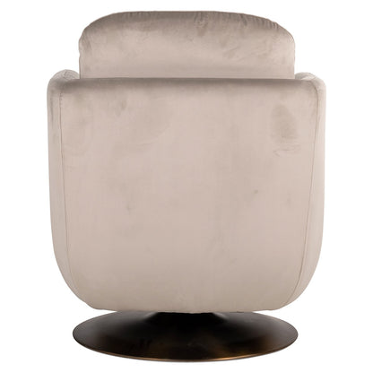 Turner Swivel Chair - Khaki Velvet